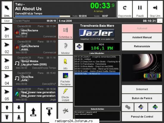 RadioPro24 Forum - Hai noroc si la mai mult noroc ca tre sa avem - Bine ati venit !
